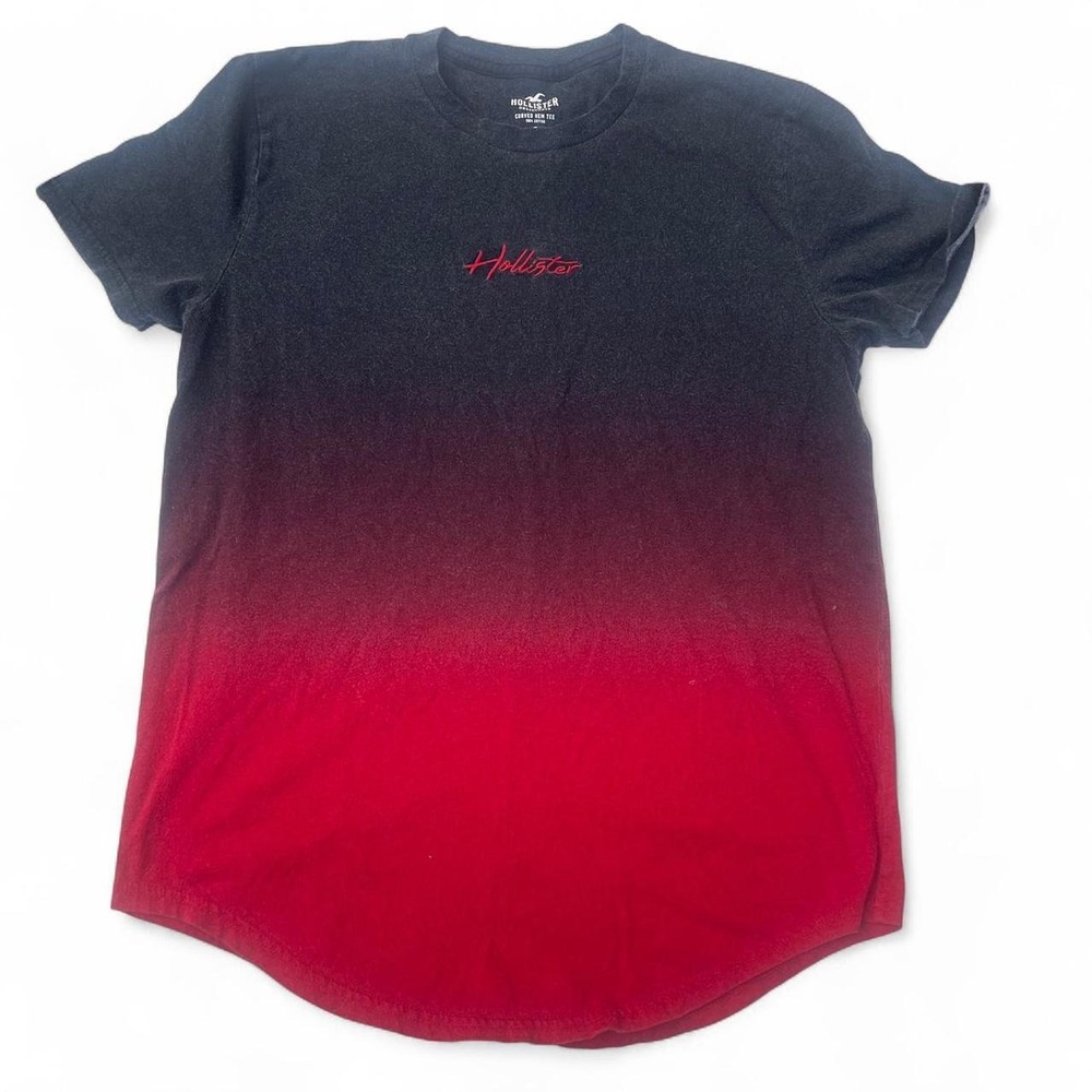 Hollister red and black tee shirt